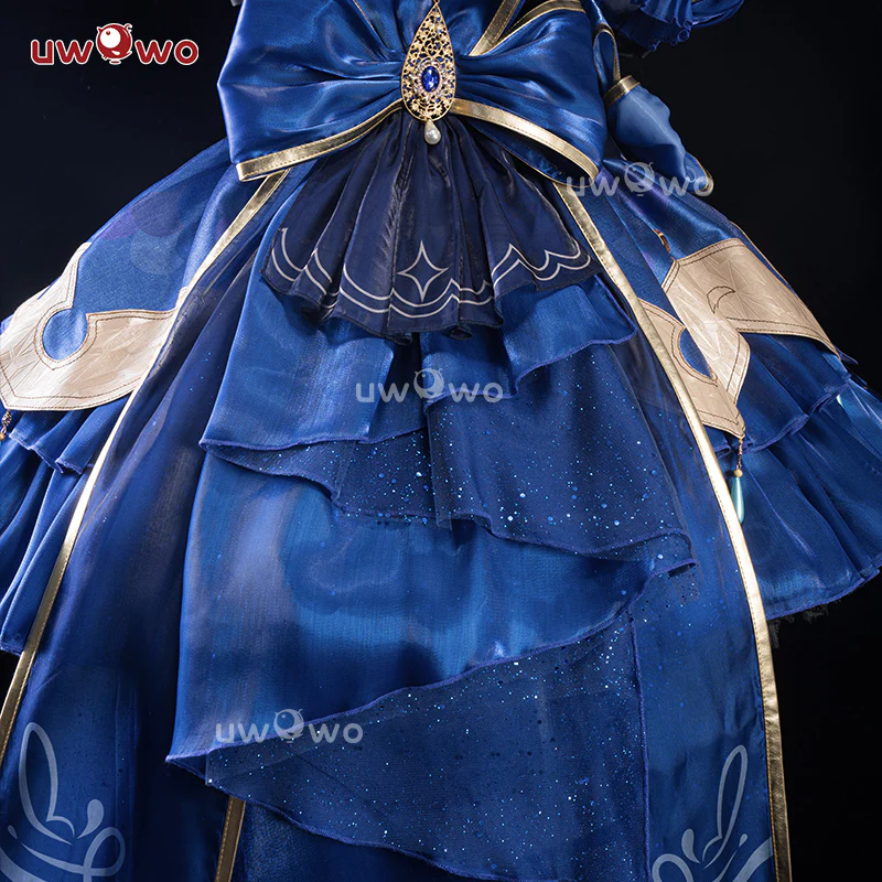 [Last Batch] INSTOCK-Exclusive Uwowo Genshin Impact Fanart Furina Focalors Short Gown Cosplay Costume - Image 5