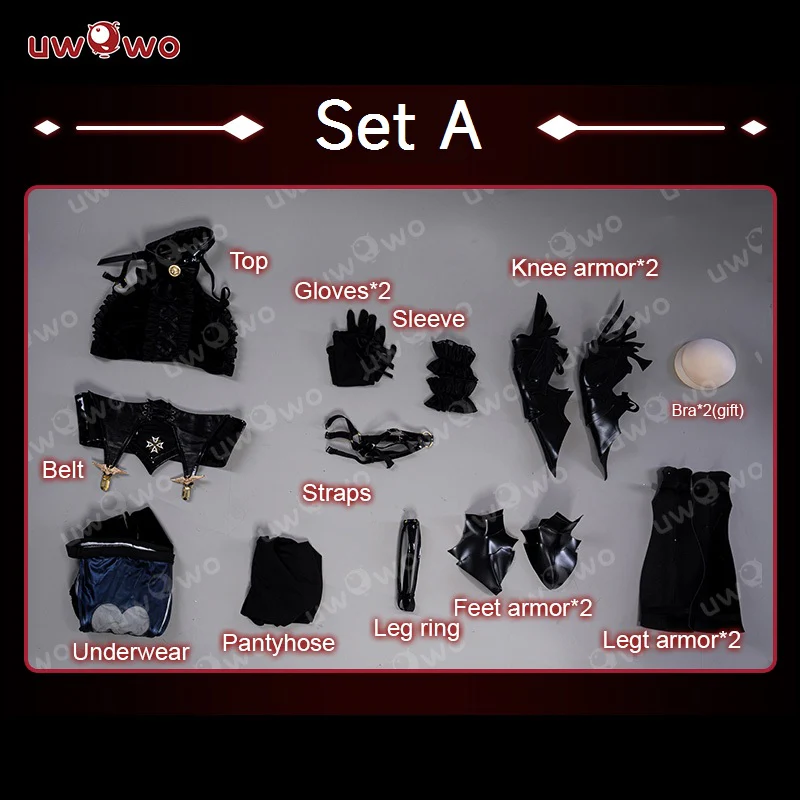 S-3XL Uwowo Azur Lane KMS Hindenburg Iron Blood Sheer Black Sheer Halloween Cosplay Costume - Image 5