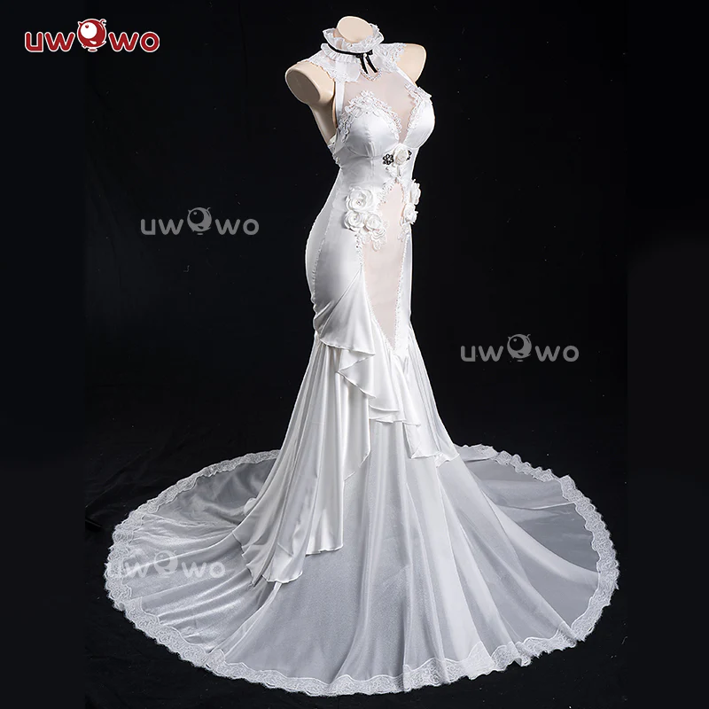 【Pre-sale】 Uwowo Game Azur Lane Amagi Oath Skin Bride Wedding Boudoir Cosplay Costume - Image 4