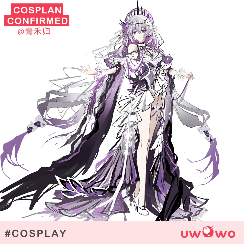 INSTOCK S-3XL Uwowo Game Honkai Star Rail Fanart Castorice Ethereal Gown Cosplay Costume - Image 3