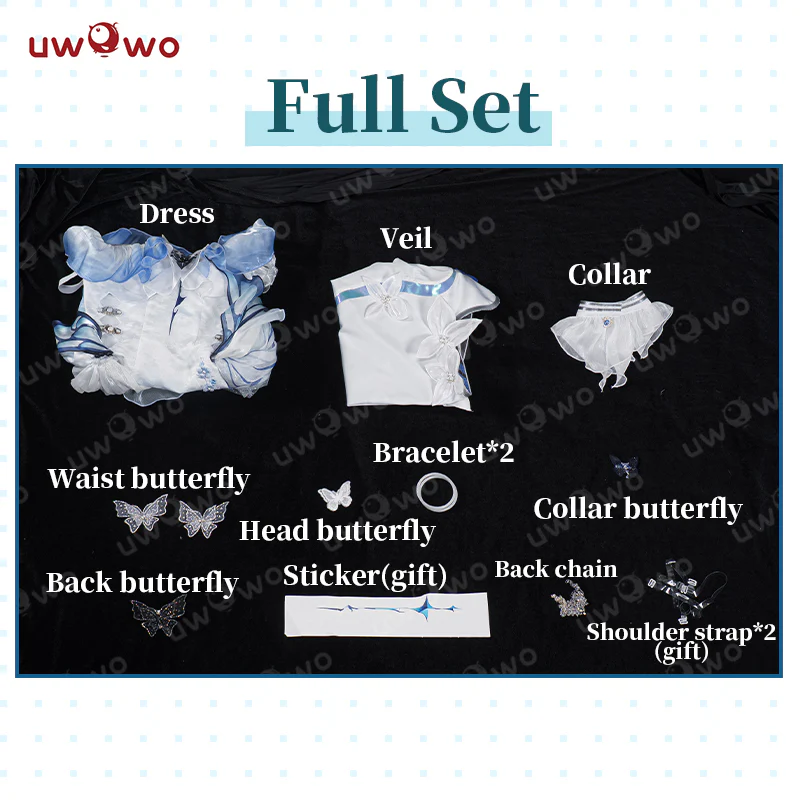 APR PRESALE Uwowo Game Wuthering Waves Shorekeeper Fanart Qipao Gown WuWa Cosplay Costume - Image 7