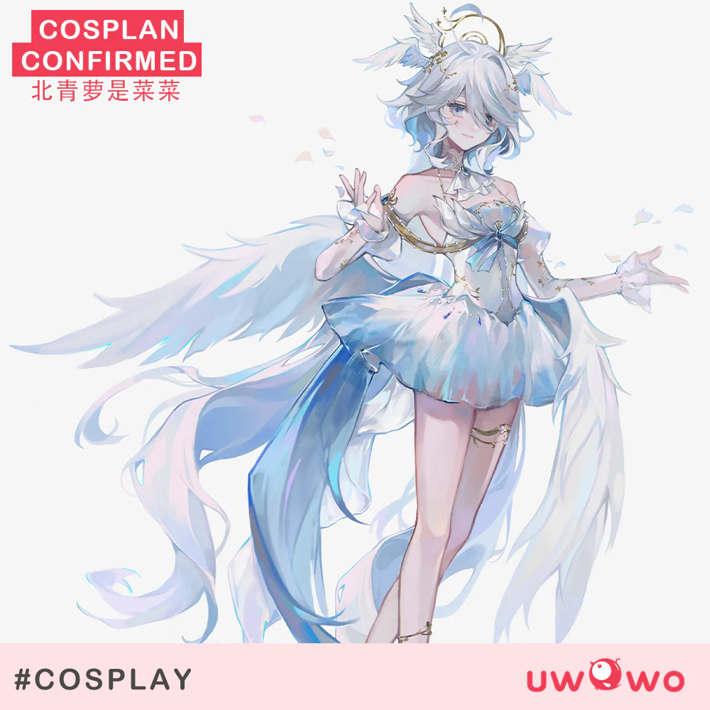 S-3XL INSTOCK-Uwowo Genshin Impact Fanart Furina 'Sacred Angel' Cosplay Costume - Image 2