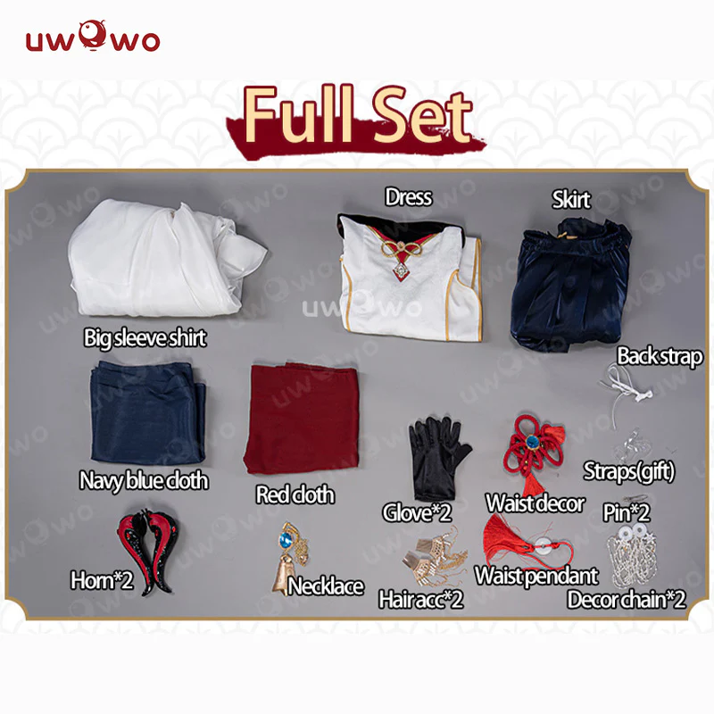 [Last Batch] 【In Stock】Uwowo Genshin Impact Fanart Ganyu Chinese Style Hanfu Traditional Clothing Liyue Cosplay Costume - Image 6
