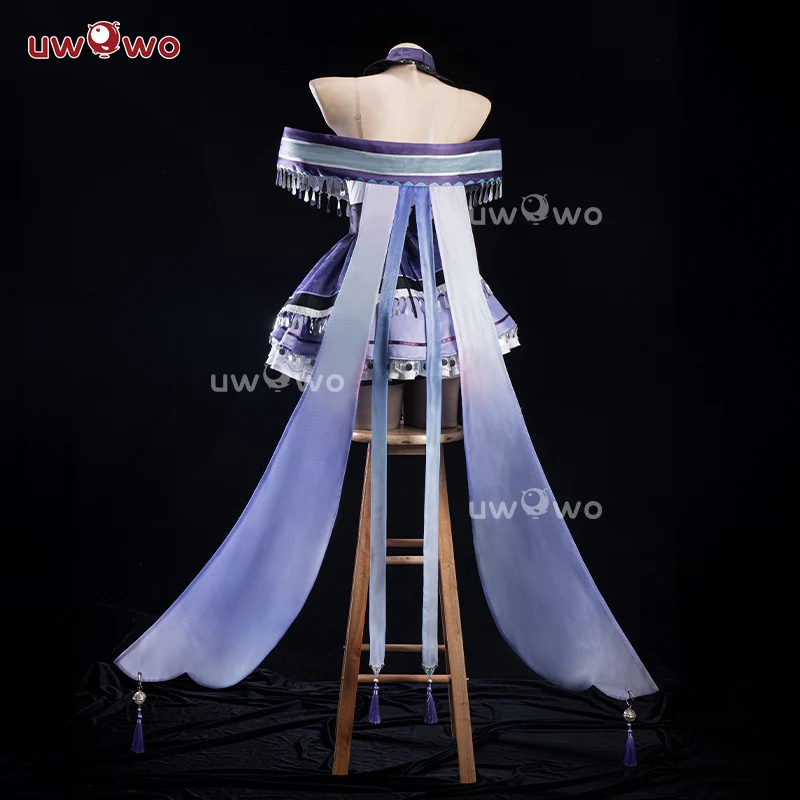 【Clearance Sale】[Last Batch]Uwowo Genshin Impact Fanart Keqing Witch Cosplay Costume - Image 4