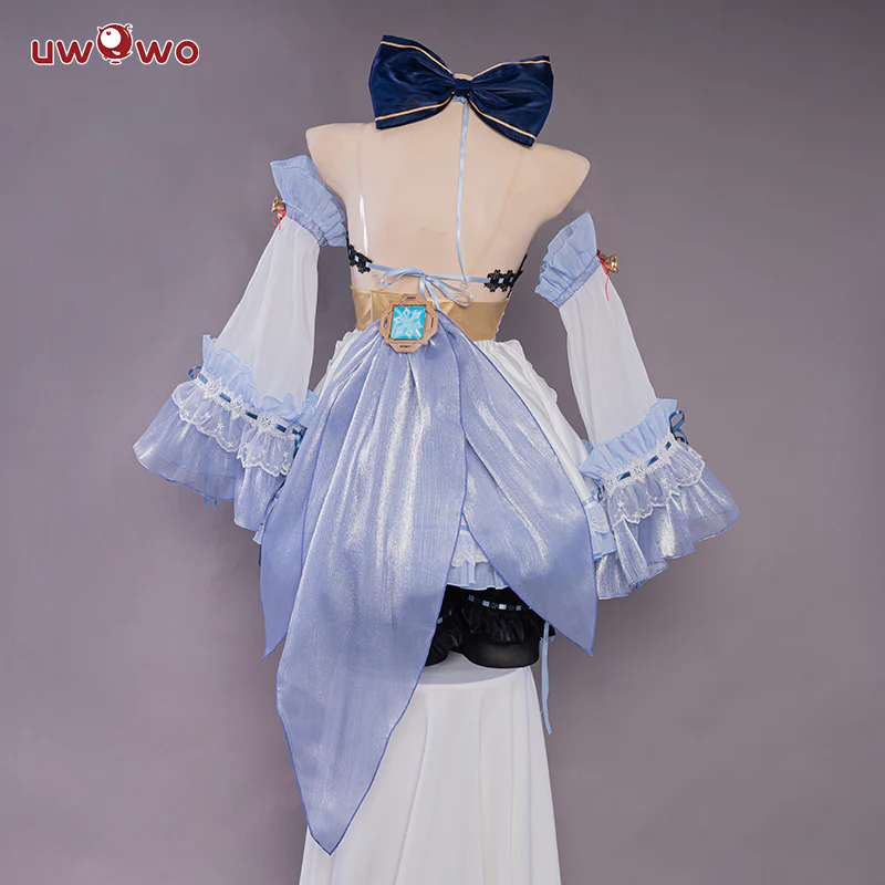 INSTOCK Exclusive Uwowo Game Genshin Impact Fanart Ganyu Maid Ver Cosplay Costume - Image 5