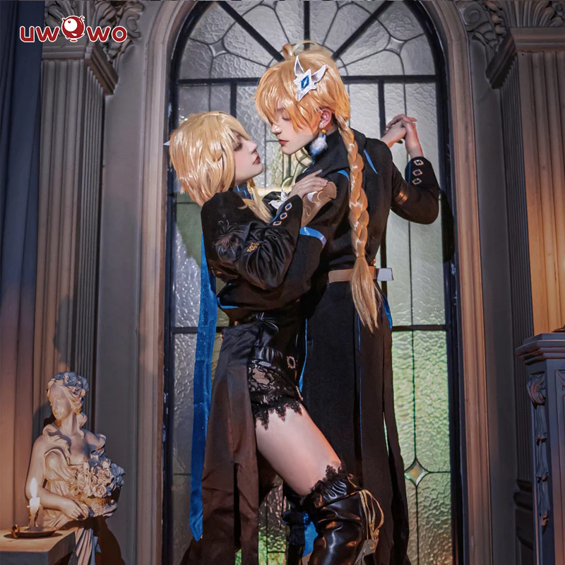 [Last Batch]【In Stock】Uwowo Exclusive Authorization Genshin Impact Fanart Aether Abyss Prince Traveler Cosplay Costume - Image 4