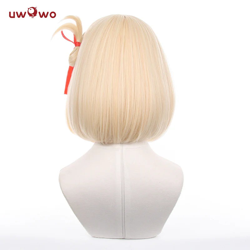 Uwowo Anime Lycoris Recoil Cosplay Wig Nishikigi Chisato Cosplay Wig Short Hair - Image 4