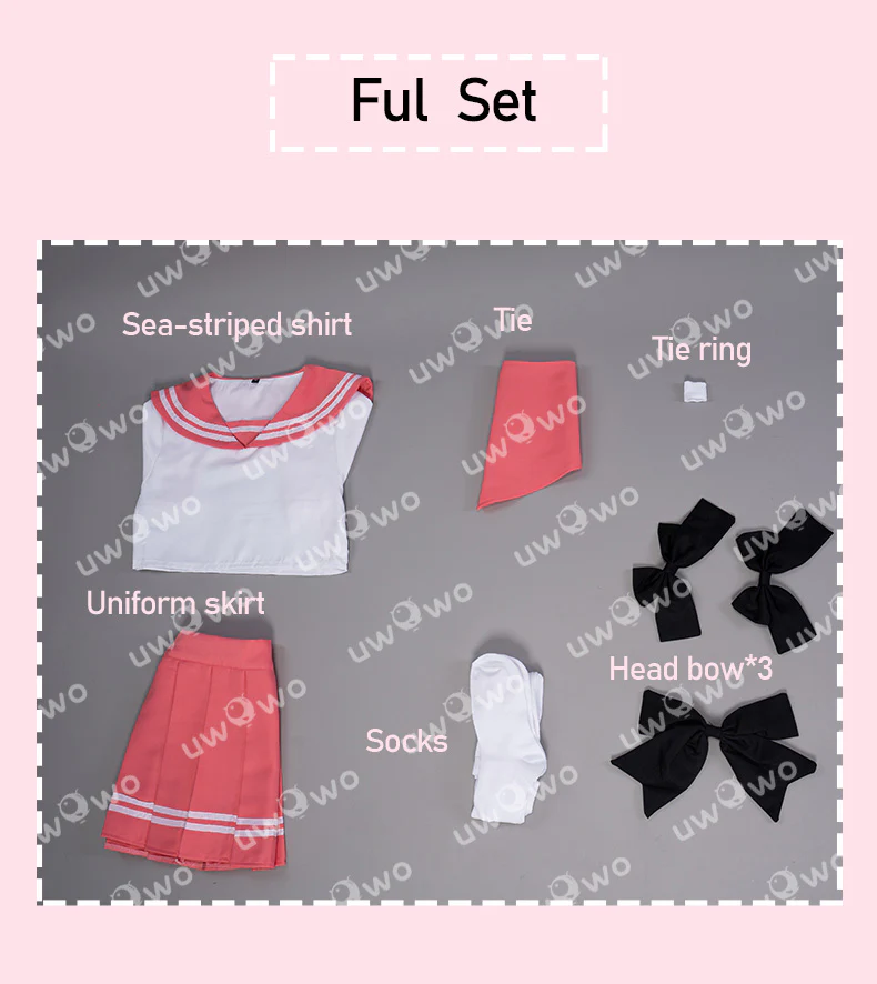 【Pre-sale】Uwowo Collab Series: FGO Fate Apocrypha Rider Astolfo Cosplay Costume JK School Uniform - Image 6