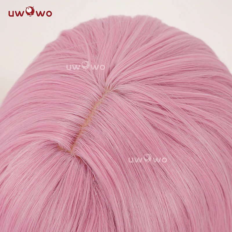 【Pre-sale】UWOWO Game Honkai Star Rail Cyrene Cosplay Wig Short Pink Hair - Image 4