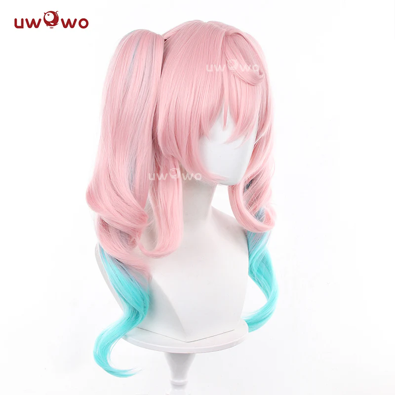 【Pre-sale】Uwowo Game Honkai: Star Rail Hyacine Cosplay Wig Long Light Pink Hair - Image 4