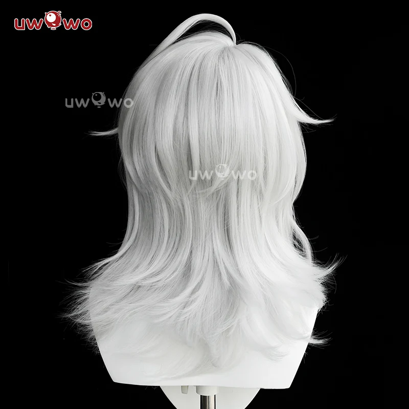 【Pre-sale】Uwowo Game Wuthering Waves WuWa Zani Cosplay Wig Middle Silver Hair - Image 3