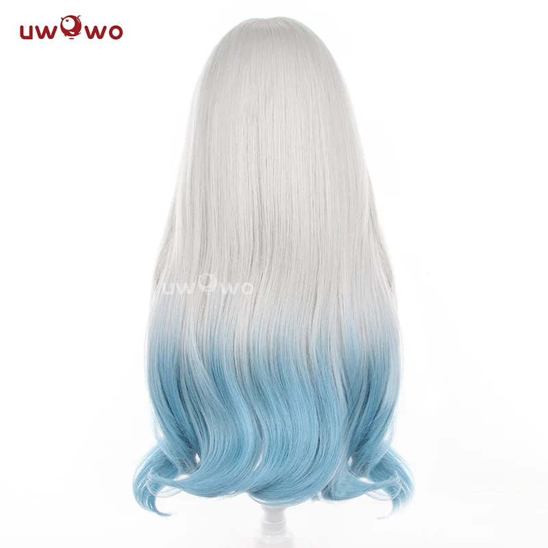 Uwowo Honkai Star Rail Firefly Cosplay Wig Long Silver Blue Hair - Image 5