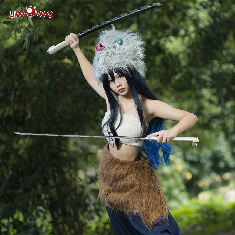 Uwowo Anime Cosplay Hashibira Inosuke Female Halloween Costume - Image 2