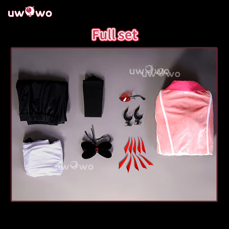 Uwowo Collab Series: Alastor Hazbin Hotel Season 2 Dress Velvet Gown Cosplay Costume S-3XL - Image 6