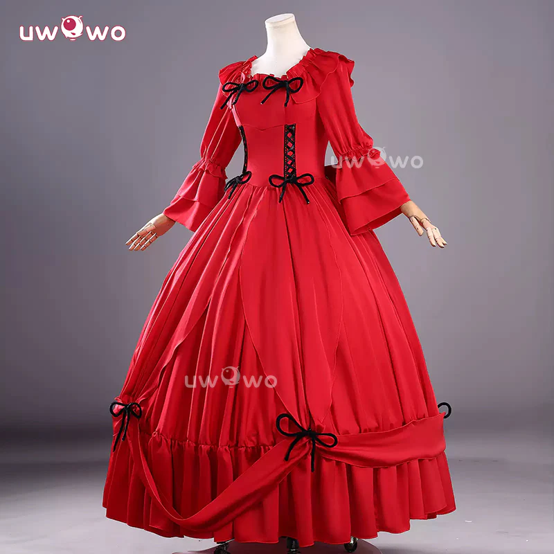 Uwowo Collab Series: Anime Scarlet El Vandimiona May I Ask for One Final Thing? Gown Cosplay Costume XS-3XL - Image 2