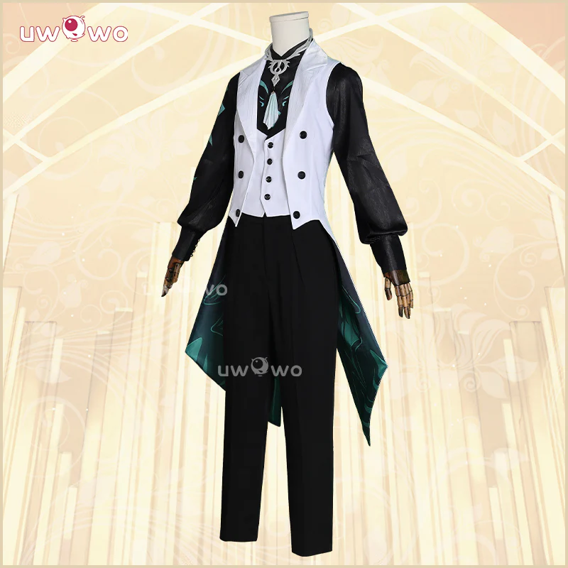 Uwowo Collab series: Game Genshin Impact Xiao Concert Cosplay Costume - Image 3