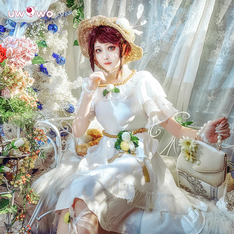 Uwowo Collab Series Game Identity V Emma Woods Cosplay Costume Gardener Up In The Wind Skin Uniform Dress - Image 3