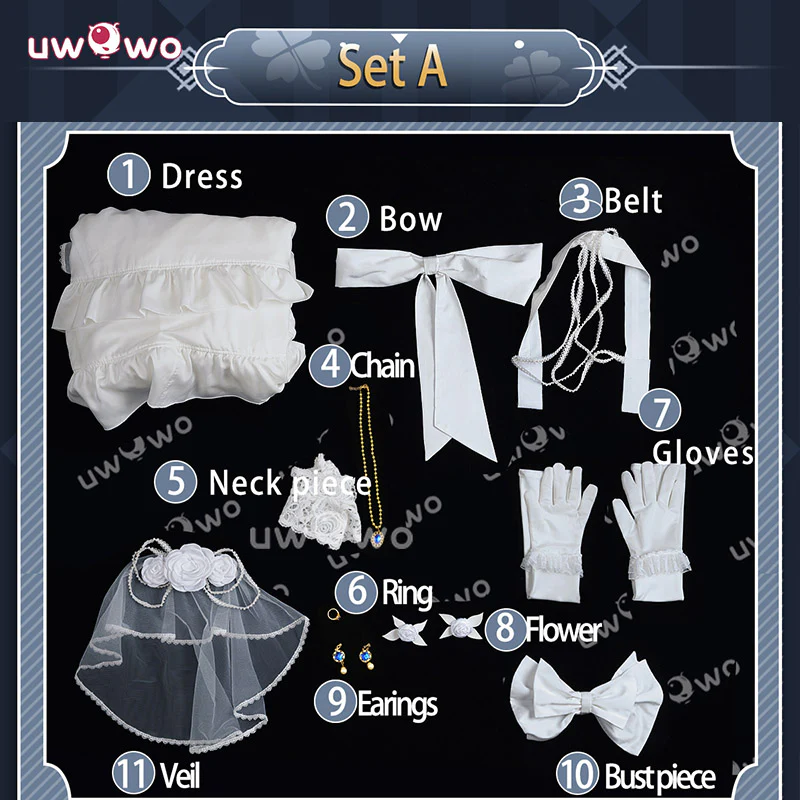 Uwowo Collab Series: Game Identity V Promised Day Bloody Queen Mary Cosplay Costume - Image 3