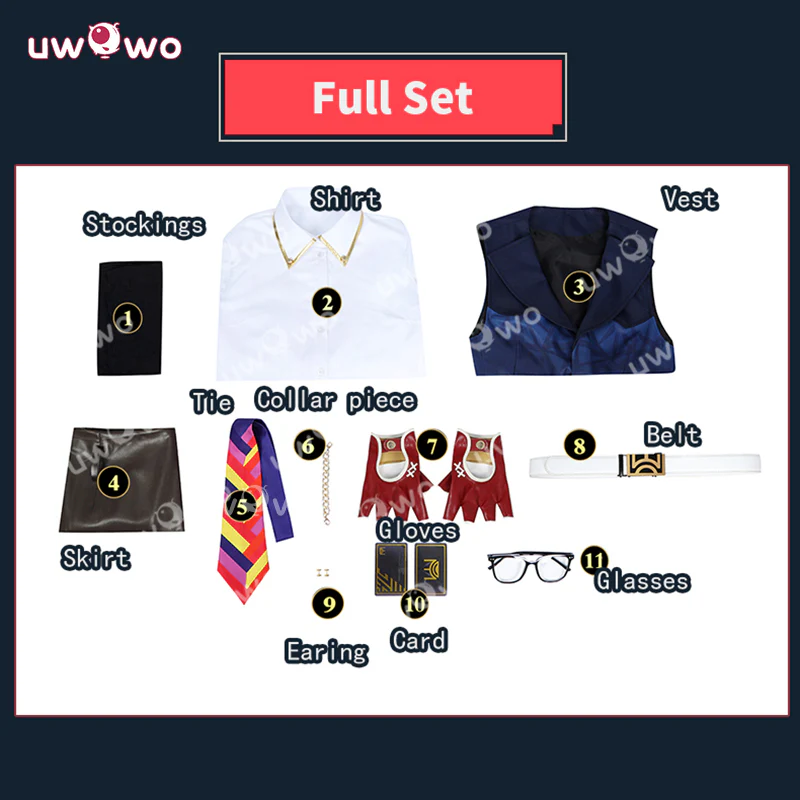 Uwowo Collab Series: Game Valorant Female Chamber Cosplay Costume - Image 6