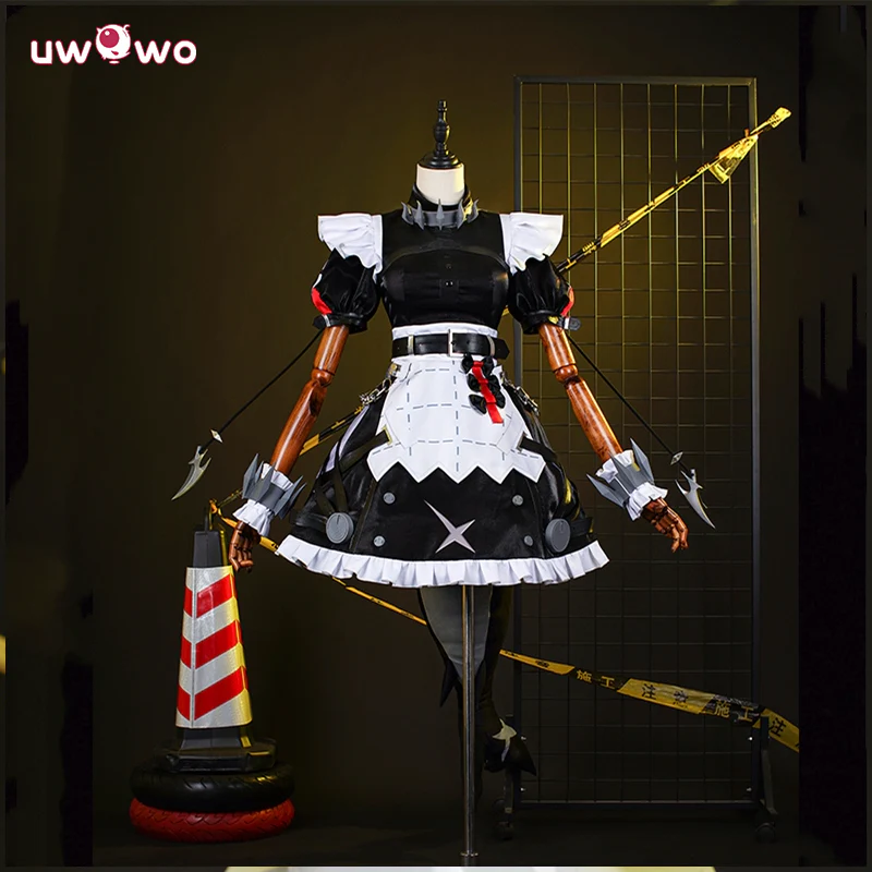 Uwowo Collab Series: Game Zenless Zone Zero/ZZZ Ellen Joe Maid Cosplay Costume - Image 5