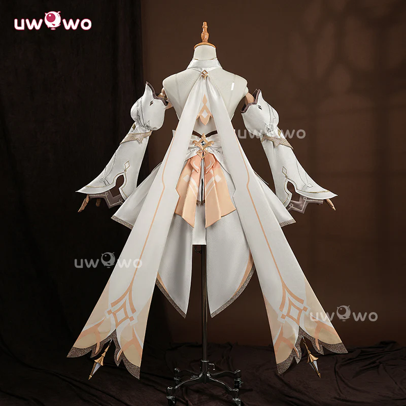 Uwowo Collab Series: Genshin Impact Lumine Traveler Skin As Heaven and Earth Are Made Anew Cosplay Cosutme XS-2XL - Image 3