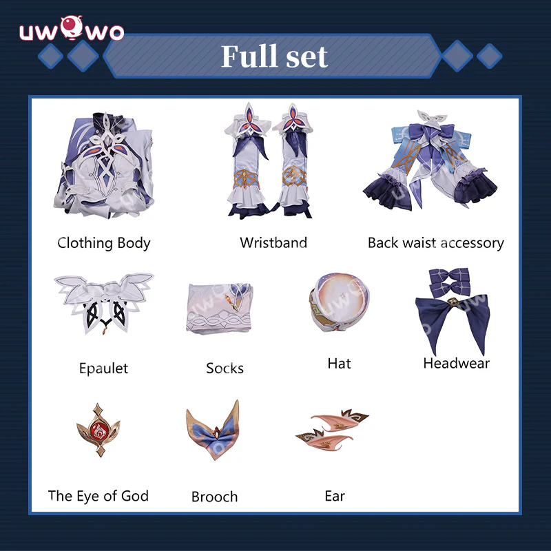 Uwowo Collab Series: Genshin Impact Nicole Reeyn 'N' Hexenzirkel Cosplay Costume S-3XL - Image 5