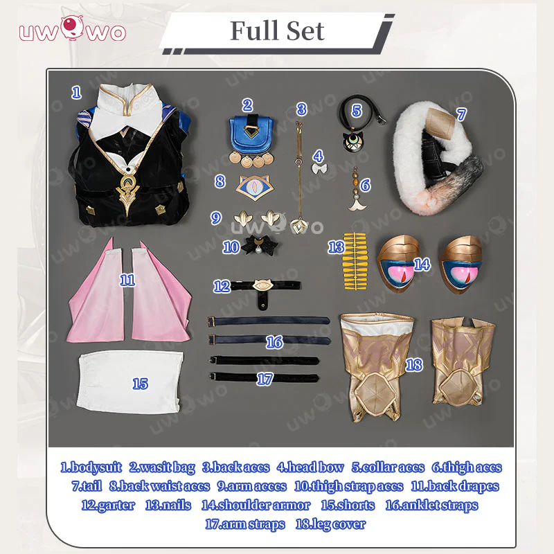 Uwowo Collab Series: Honkai Star Rail Cipher Cosplay Cosutme S-XL - Image 4
