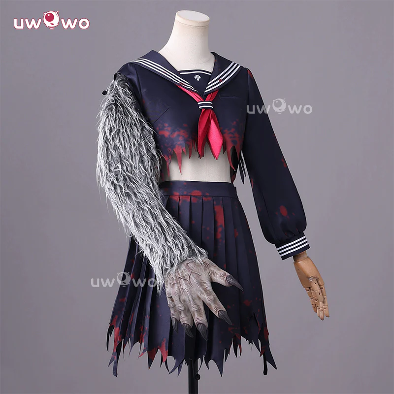 Uwowo Collab Series: Horror Game Fog Town Teen Girl Fox Form School Uniform Cosplay Costume XS-3XL - Image 2