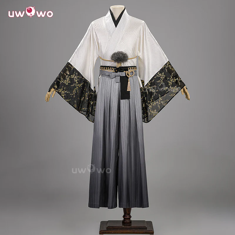 Uwowo Collab Series: Horror Game Fox Man Mask Kimono Cosplay Costume  XS-3XL - Image 3