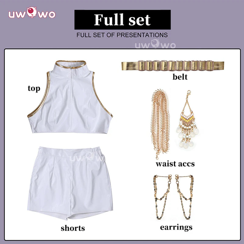 Uwowo Collab Series: Kpop White Performance Cosplay XS-3XL - Image 5