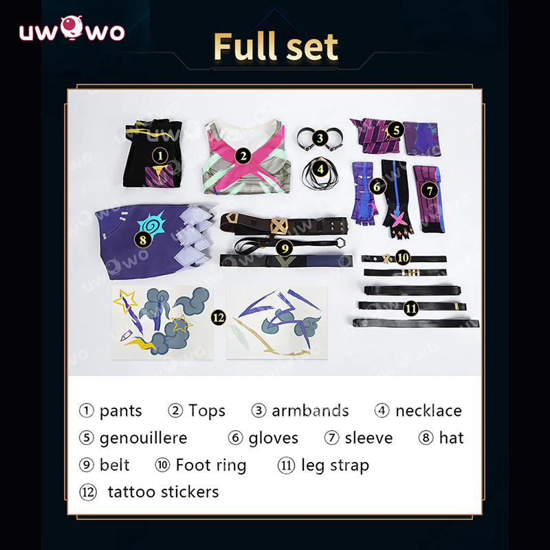 Uwowo Collab Series: LOL Arcane S2 Fractured Jinx Shark Hoodie Cosplay Costume XS-XXXL - Image 5