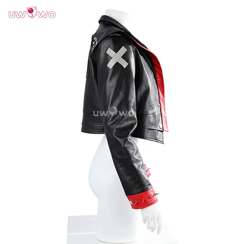 Uwowo Collab Series: LOL Arcane Season 2  Brawler Vi Pitfighter Black Jacket Suit Cosplay Costume - Image 6