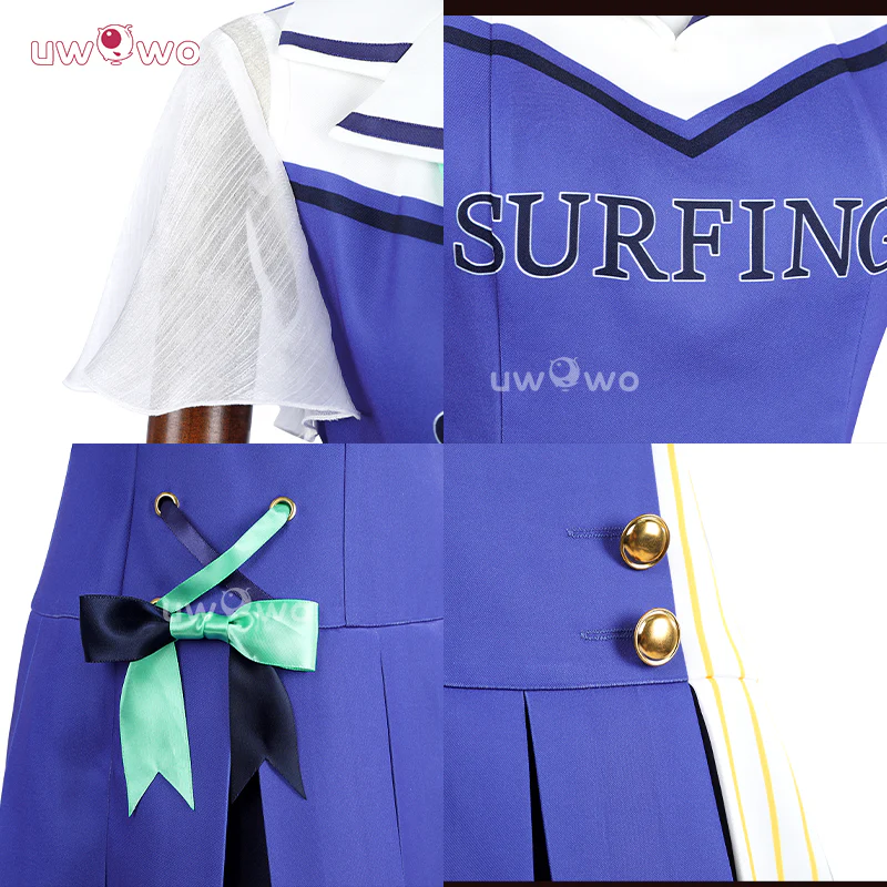 Uwowo Collab Series: Love Live ! Cheerleader Unawaken Cheer Girl Sonoda Umi Cosplay Costume - Image 6