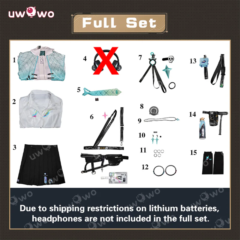 Uwowo Collab Series: Lynae Game Wuthering Waves WuWa Cosplay Costume S-2XL - Image 6