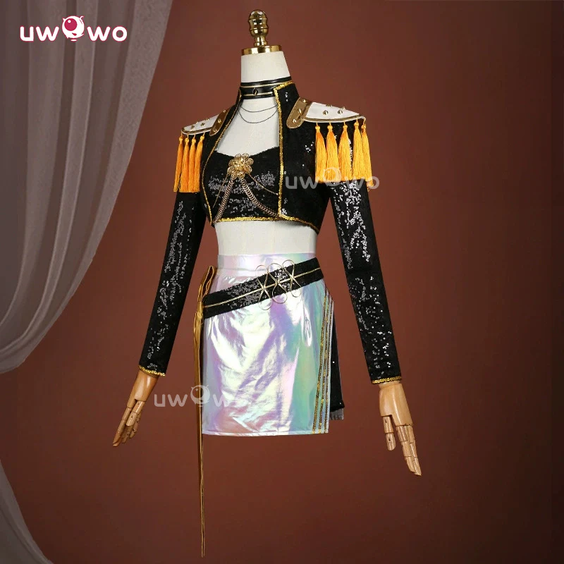 Uwowo Collab Series: Mira GOLDEN Performance Black Suit Cosplay Costume XS-3XL - Image 2
