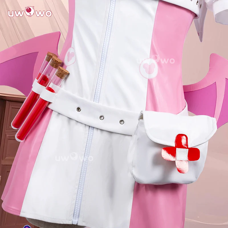 Uwowo Collab Series: Muse Dash Buro Nocturne Bloodheir Nurse Hallowenn Cosplay Costume S-2XL - Image 3