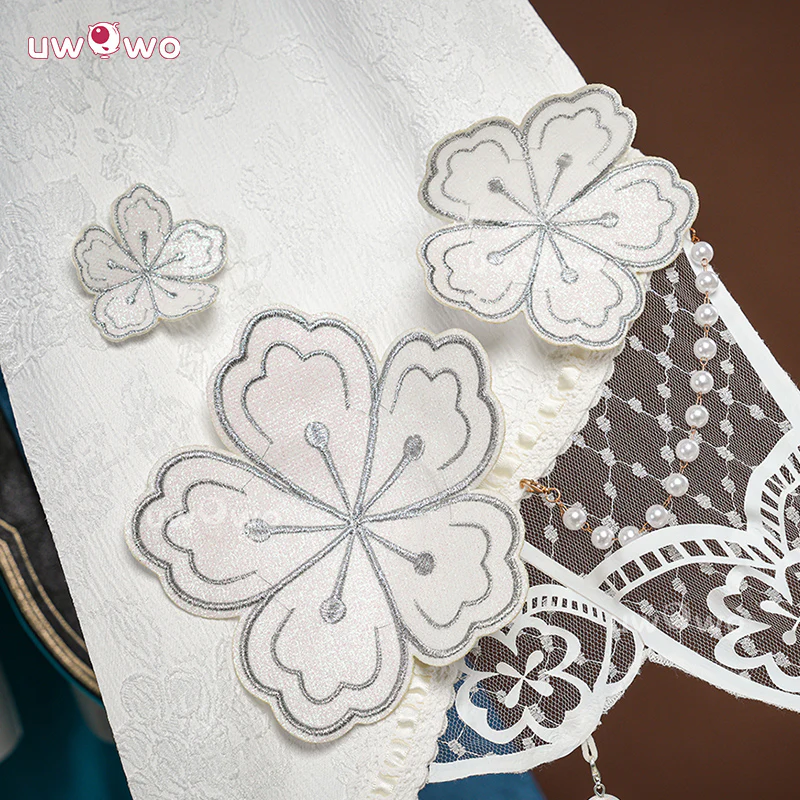 Uwowo Collab Series: Premium Ruan Mei Honkai Star Rail Plumblossom Letter Qipao Cosplay Costume XS-2XL - Image 4