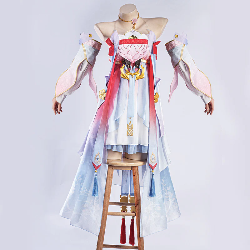 INSTOCK-Uwowo Game Wuthering Waves Jinhsi Peach Blossom Cosplay Costume - Image 5