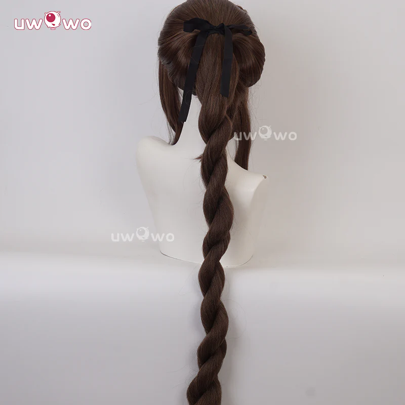 Uwowo Final Fantasy 7 FF7 Remake Aerith Cosplay Wig - Image 4