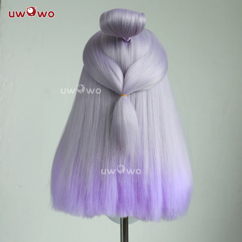 Uwowo Game  Blossom Cosplay Wig Long Purple Hair - Image 4