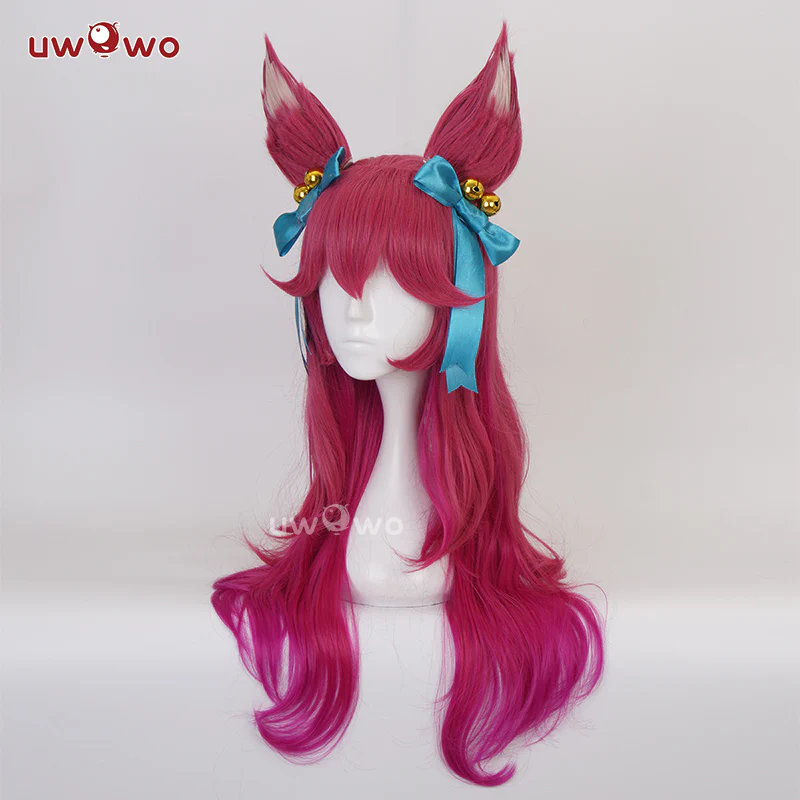 Uwowo Game Fox Cosplay Wig With Ears Long Hair - Image 2