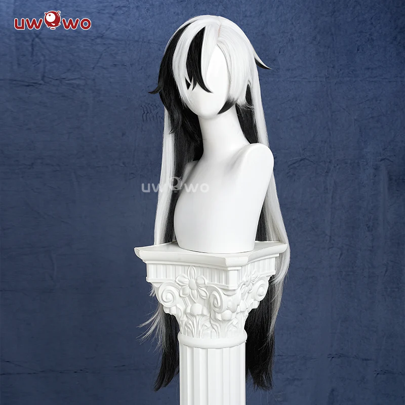 Uwowo Game Honkai: Star Rail Boothill Cosplay Wig Long Black Hair - Image 2