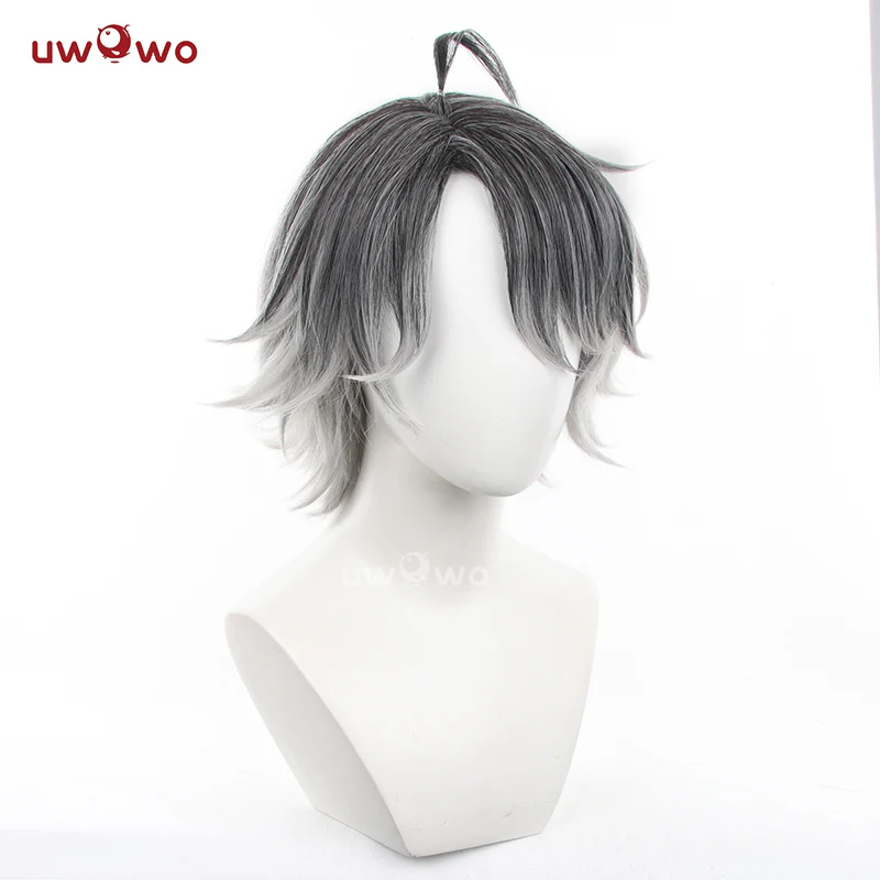 Uwowo Game Identity V IDV Luminary Emile Luminary Patient Cosplay Wig Short Grey Hair - Image 3