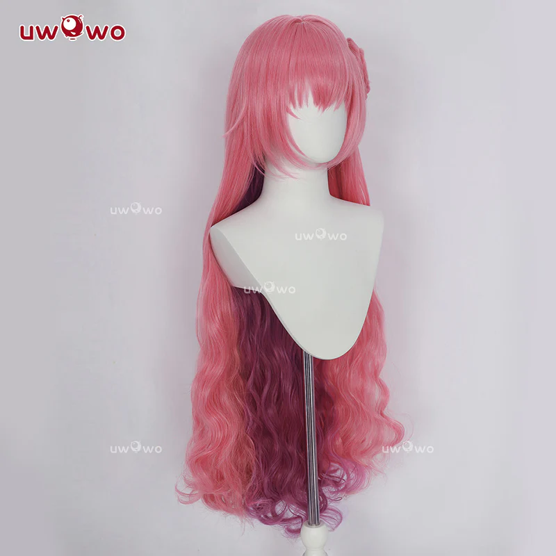 Uwowo Game NIKKE Dorothy Feast on Peachland Chinese Style Dress Cosplay Wig Long Pink Hair - Image 2