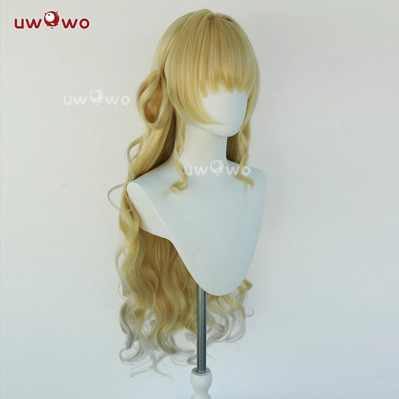【Pre-sale】Uwowo Game Wuthering Waves WuWa Phoebe Cosplay Wig Long Yellow Hair - Image 2