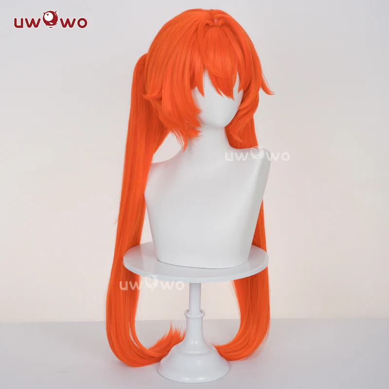 Uwowo Game Zenless Zone Zero Orphie Cosplay Wig Long Orange Hair - Image 5