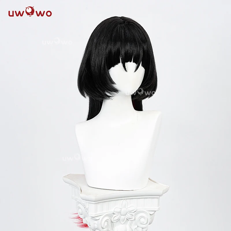 Uwowo Game Zenless Zone Zero/ZZZ Jane Doe Cosplay Wig Long Black Hair - Image 3