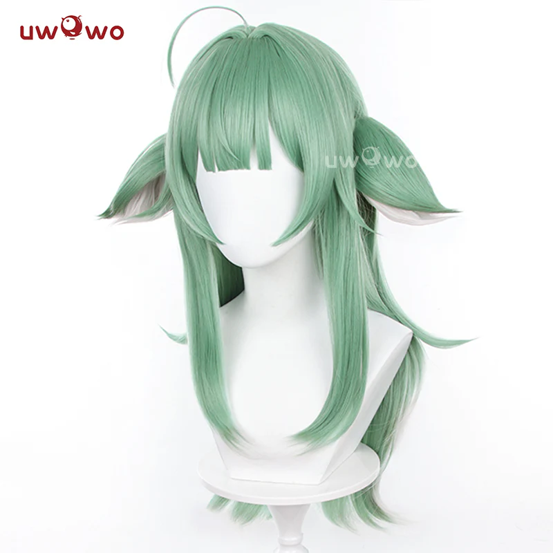Uwowo Honkai Star Rail Huohuo HSR Huo Huo Cosplay Wig Green Middle Hair - Image 2