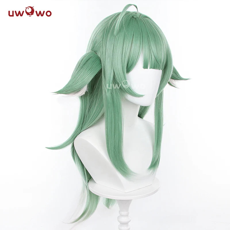 Uwowo Honkai Star Rail Huohuo HSR Huo Huo Cosplay Wig Green Middle Hair - Image 3