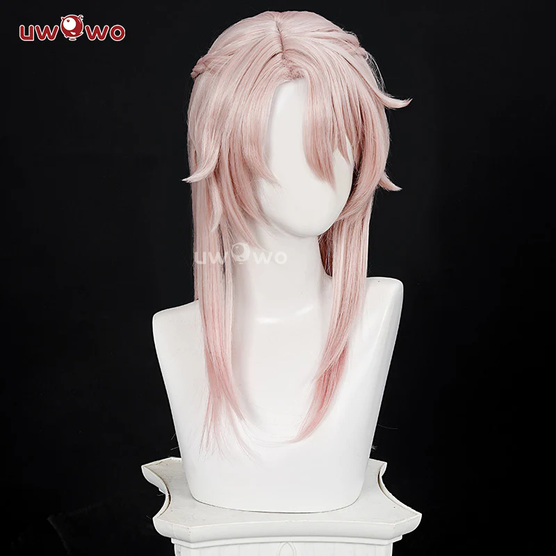 【Pre-sale】Uwowo Honkai: Star Rail Jiao Qiu Jiaoqiu Cosplay Wig Long Light Pink Hair - Image 2
